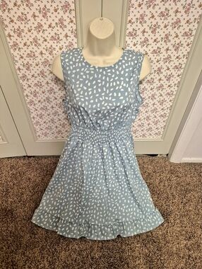 SHEIN Green And White Dress Size L
